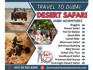 Dubai desert safari adventures +971 55 55 8395