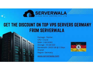 Get The Discount On Top VPS Servers Germany From Serverwala