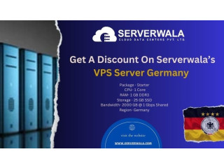 Get A Discount On Serverwala’s VPS Server Germany