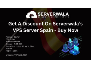 Get A Discount On Serverwala’s VPS Server Spain - Buy Now