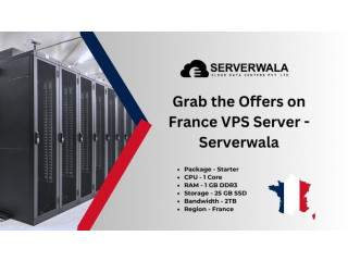 Grab the Offers on France VPS Server - Serverwala