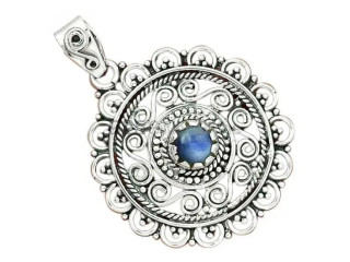 Customized kyanite gemstone jewelry: 925 Silver Shine
