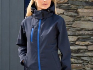 RS230F Result Core Ladies Hooded Soft Shell Jacket