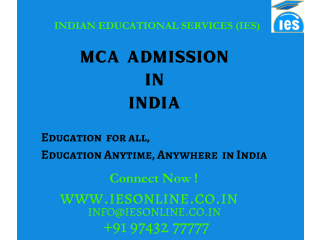 MCA Admission in India