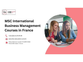 Tbs Education: MSC International Business Management Courses in France