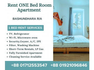 Decorated One Bed Room Apartment In Bashundhara R/A.