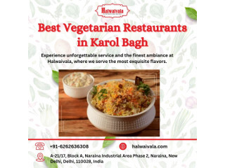 Best Vegetarian Restaurants in Karol Bagh