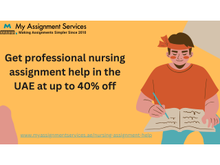 Get professional nursing assignment help in the UAE at up to 40% off