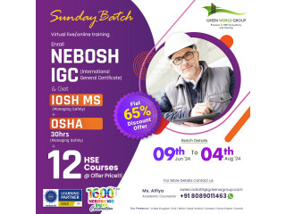 Elevate your career with NEBOSH IGC at Green World Group, Kerala!