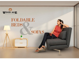 Single Sofa Cum Bed Shop In Delhi- Woodage Sofa cum Bed