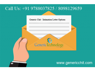 Intimation Card facilities In genericchit chit fund software