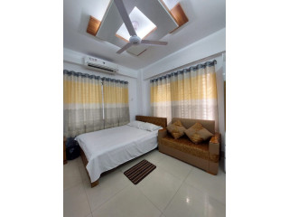 Sightly Rent Furnished One Bedroom Apartment in Bashundhara R/A.