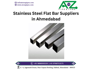 Stainless Steel Flat Bar Suppliers in Ahmedabad - A to Z Pipes | Manufacturer and Dealer