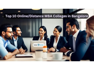 Top 10 Online/Distance MBA Colleges in Bangalore In 2024