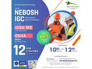 Kickstart your career in NEBOSH IGC course training