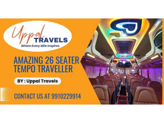 Choose The Perfect 26 Seater Tempo Traveller in Delhi