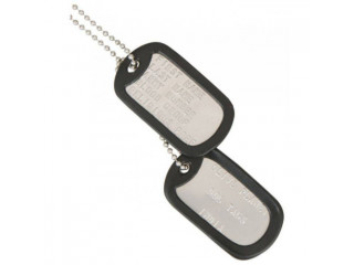 Embossed Military Dog Tags in Assorted Colours and Finishes – Olive Planet