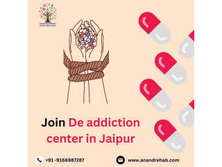 Join De addiction center in Jaipur