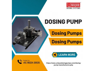 Precision and Efficiency with Unique Dosing Systems' Dosing Pumps