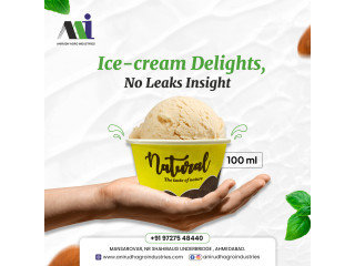 Indulge Sustainably with Anirudh's Disposable Paper Ice Cream Cups!