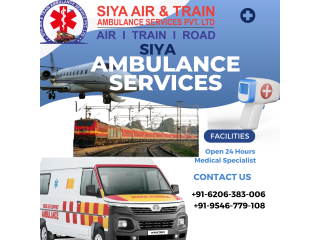 Siya Train Ambulance Service in Patna with Specialized Medical Crew