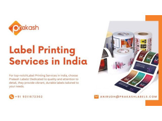 High-Quality Product Packaging Label Printing Services in India | Prakash Labels