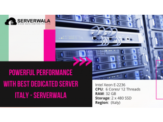 Powerful Performance with Best Dedicated Server Italy - Serverwala