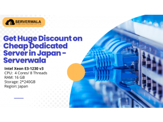 Get Huge Discount on Cheap Dedicated Server in Japan - Serverwala
