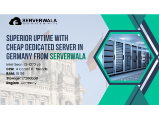 Superior Uptime with Cheap Dedicated Server in Germany from Serverwala