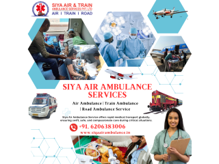 Siya Air Ambulance Service In Ranchi - All The Solutions For Medical Care Are Available