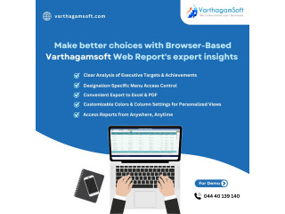 Online Web Reporting Software | Varthagamsoft