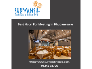 Best Hotel For Meeting in Bhubaneswar