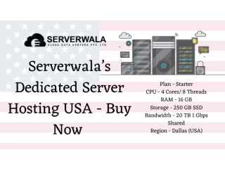 Serverwala’s Dedicated Server Hosting USA - Buy Now