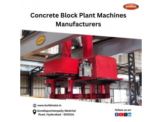 Concrete Block Plant Machines Manufacturers