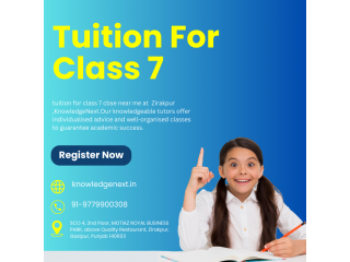 Tuition for class 7 cbse near me in zirakpur
