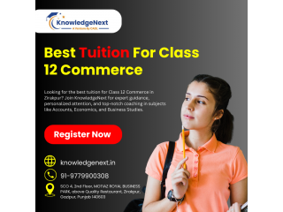 Best tuition for Class 12 Commerce in zirakpur at knowledgenext