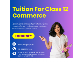 Tuition for Class 12 Commerce in zirakpur at knowledgenext