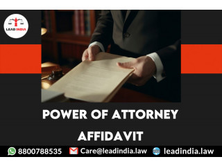 Power of attorney affidavit | legal firm | lead india