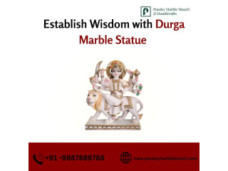 Establish Wisdom with Durga Marble Statue