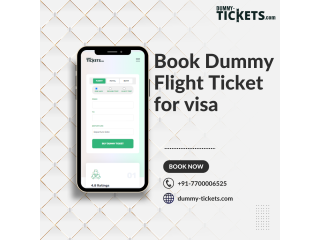 Book Dummy Flight Ticket for visa.