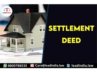Settlement deed | law firm | legal firm