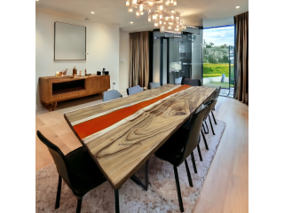 Luxury Redefined: Exquisite Epoxy Resin Dining Table for Discerning Tastes from Woodensure
