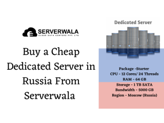 Dedicated Server in Russia From Serverwala - Buy Now
