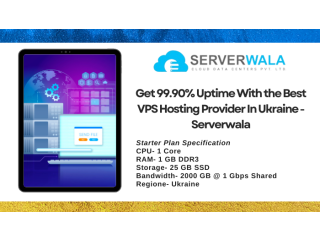 Get 99.90% Uptime With the Best VPS Hosting Provider In Ukraine - Serverwala