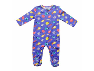 Sleepsuits For Babies | Footsie for Babies- Fuzzy Fishes- ola otter – Ola! Otter