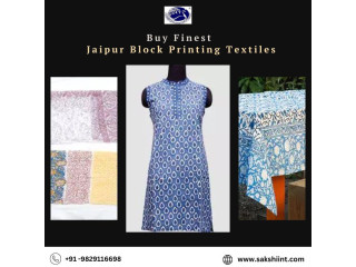 Buy Finest Jaipur Block Printing Textiles