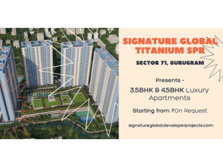 Signature Global Titanium Spr At Sector 71 Gurgaon -