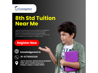 8th std tuition near me in zirakpur at knowledgenext
