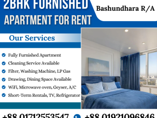 Furnished Elegant Two Bedroom Flats for Rent In Bashundhara R/A
