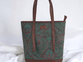 Shop Vintage Cropped Green Tote Bag Online